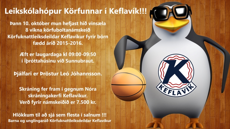 Leikskólahópur - Körfuknattleiksdeild Keflavíkur