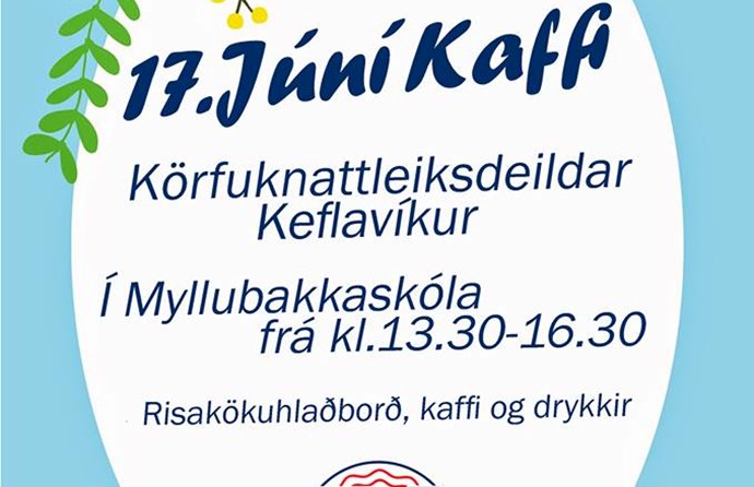 17. júní kaffihlaðborð KKDK