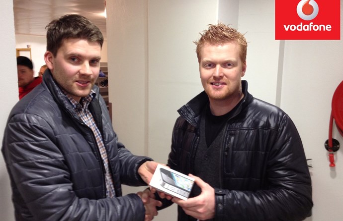 Rúnar Már hafði heppnina með sér í jólahappdrætti KKDK