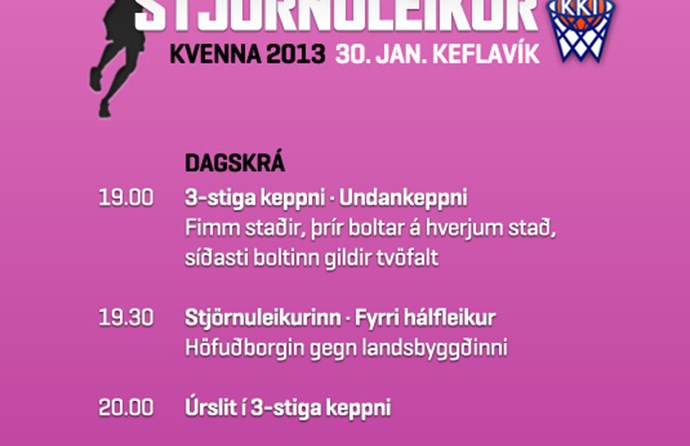 Stjörnuleikur kvenna í Toyotahöllinni í kvöld