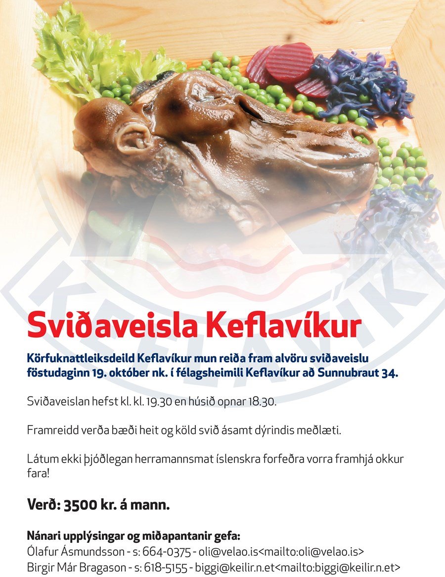 Sviðaveisla Keflavíkur 19. október