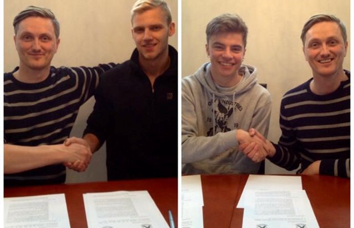 Almar og Aron semja til tveggja ára